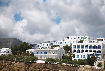 Image showing hotels on hill