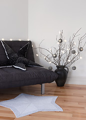 Image showing Cozy decorations in the living room