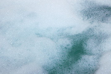 Image showing Foamy water in bathtub