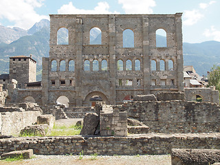 Image showing Roman Theatre Aosta