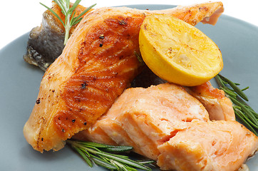 Image showing Grilled Salmon