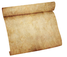 Image showing old parchment scroll