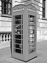 Image showing London telephone box