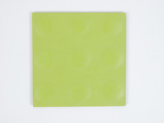 Image showing Green rubber linoleum sample