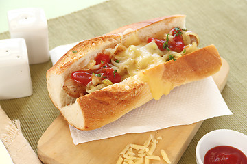 Image showing Cheese Hot Dogs