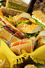 Image showing Picnic Salad Rolls