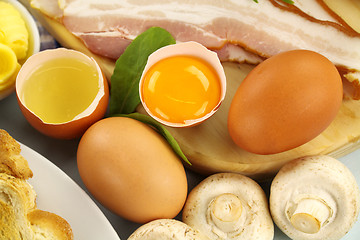 Image showing Omelette Ingredients