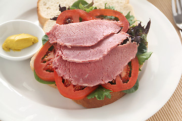 Image showing Corn Beef Sandwich