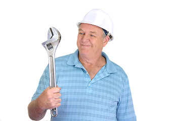 Image showing Worker With Wrench