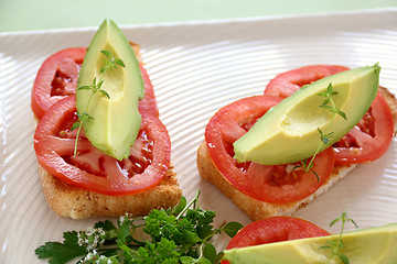 Image showing Avocado And Tomato