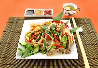 Image showing Beef Noodle Stirfry