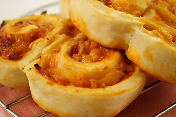 Image showing Baked Ham Scrolls