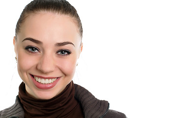 Image showing Nice smiling brunette