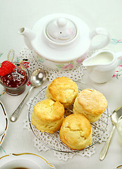 Image showing Devonshire Tea And Scones