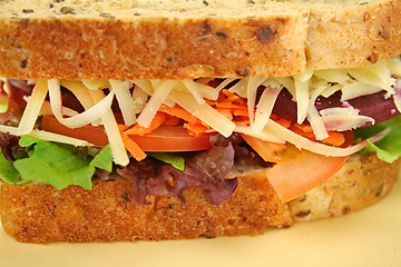 Image showing Jumbo Salad Sandwich