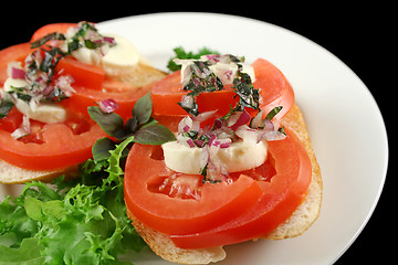 Image showing Tomato And Bocconcini Bites 