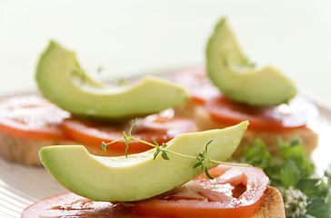 Image showing Avocado And Tomato