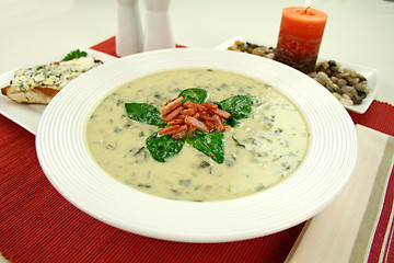 Image showing Creamy Spinach Soup