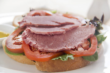 Image showing Corn Beef Sandwich