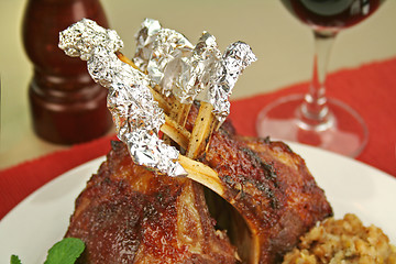 Image showing Roasted Rack Of Lamb