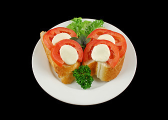 Image showing Tomato And Bocconcini Bites