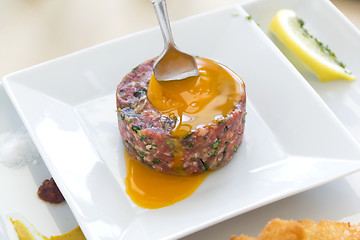 Image showing Fork In Steak Tartare