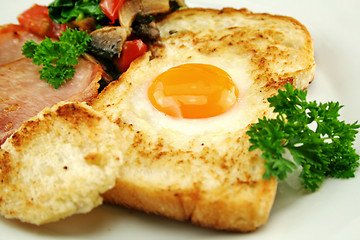 Image showing Egg Embedded In Toast