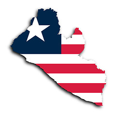 Image showing Map of Liberia