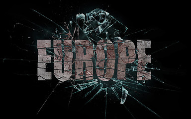 Image showing Concept of violence or crash, Europe