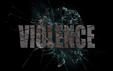 Image showing Concept of violence or crash, violence