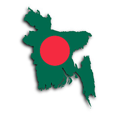 Image showing Map of Bangladesh