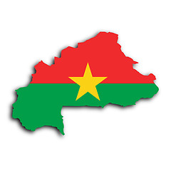 Image showing Map of Burkina Faso