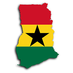 Image showing Map of Ghana