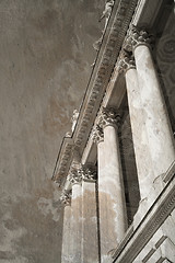 Image showing Vintage image of greek columns
