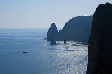 Image showing Rocks near the sea