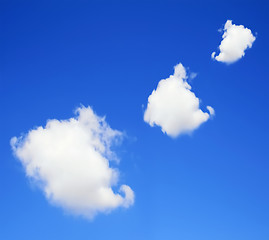 Image showing Clouds on the blue sky