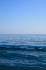 Image showing Endless sea and endless blue sky