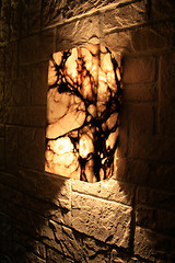 Image showing Modern lamp in gothic style. Cool architecture