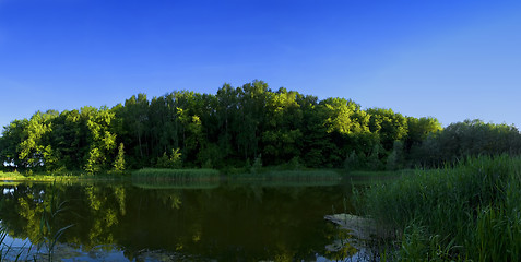 Image showing Lake panoramic image