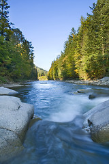Image showing HDR photo of mountain river
