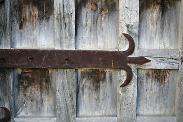 Image showing Ancient wood door