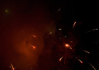 Image showing Fireworks abstract background