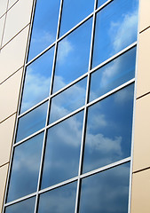 Image showing Clouds refletion