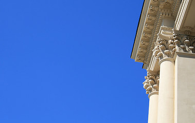 Image showing Columns with blue sky background