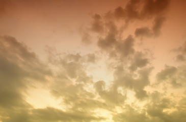 Image showing Nice sunset sky