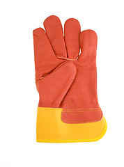 Image showing Red protective gloves. Clipping path included