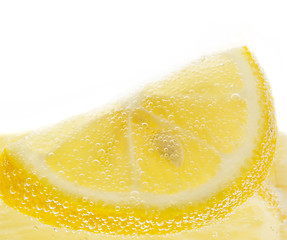 Image showing Lemon with bubbles