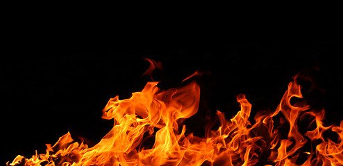 Image showing Fire flames isolated