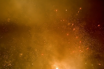 Image showing Fireworks abstract background