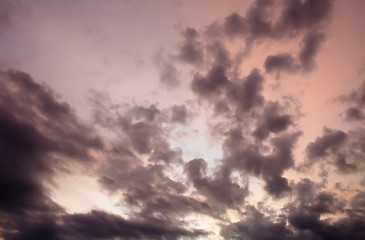 Image showing Stormy clouds